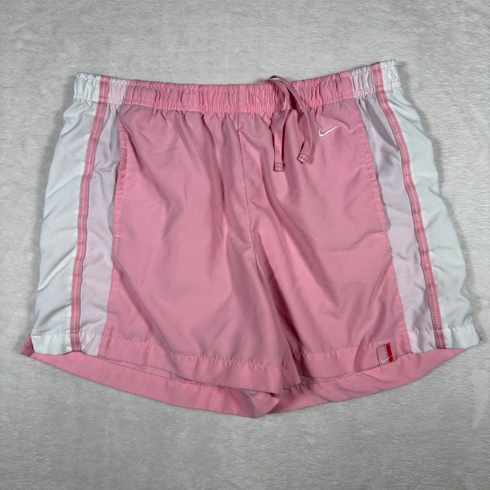 Nike Pink White Athletic Running‎ Shorts Girls Youth M